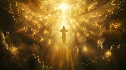 A powerful and celestial depiction of Jesus Christ 