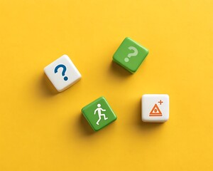 Uncertain Future Exploring the Paths Ahead with Question Marks and Symbolic Representations of Choices and Decisions