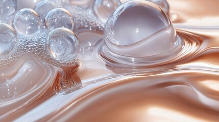 white Gel Exfoliator with Exfoliating Bubbles