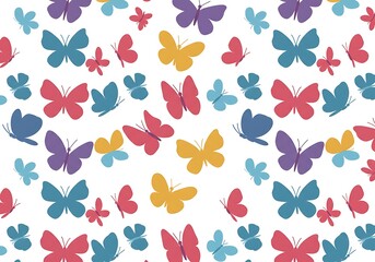 Joyful Butterfly Dance: Colorful Pattern AI Generated