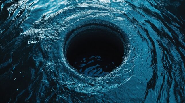 Sewer manhole connected to residential complex drainage system