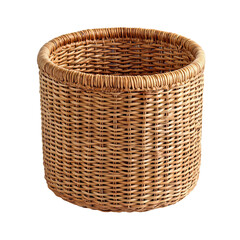 stylish woven rattan basket for bathroom storage

