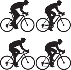 Mountain Biker in Action Silhouette

Off-Road Cycling Adventure Vector

Extreme Downhill MTB Scene

Mountain Bike Rider Jumping Silhouette

Cyclist on Rocky Trail Vector Design