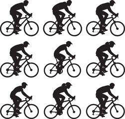 “Mountain Bike Vector Bundle | MTB Clipart, Cycling SVG, Downhill & Trail Biking Silhouettes for T-Shirts