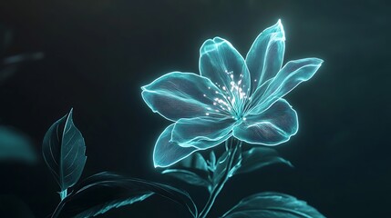 Glowing floral design