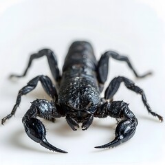 Aggressive Black Emperor Scorpion, Predatory Invertebrate Close-up