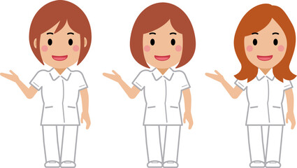 こちらへ、と笑顔の白制服の女性看護師