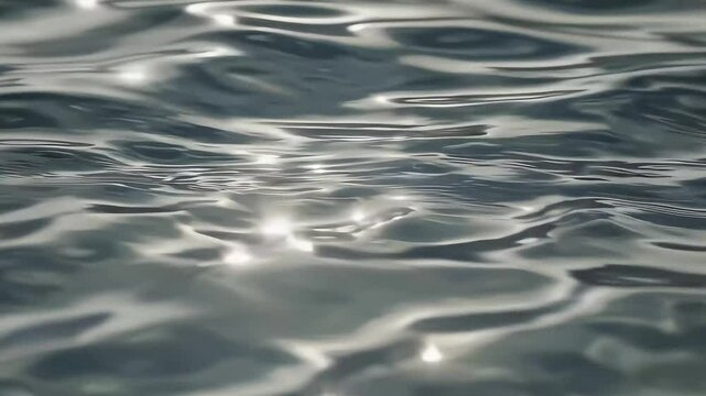 Soft rippling water surface under gentle sunlight. Great for meditation, wellness, or peaceful visuals.