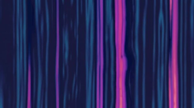 Moving vertical neon lines on a dark background. Ideal for futuristic, nightlife, or tech-themed visuals.