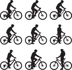 Fototapeta premium Mountain Bike SVG – Off-Road Cycling Graphic for Shirts & StickersMTB Rider Clipart – Trail Biking Design for Cricut & Adventure ProjectsExtreme Mountain Biking PNG – Downhill Bike Art for Printab