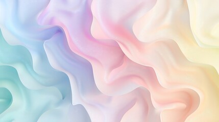 Obraz premium Abstract pastel wavy fabric folds