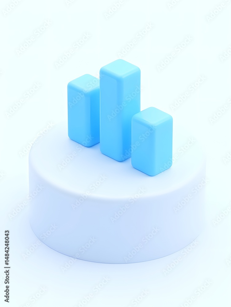 Poster 3d technology three-dimensional icon internet finance cloud computing storage element