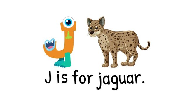 Alphabet Animation: J is for Jaguar