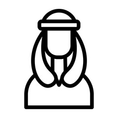 bedouin line icon