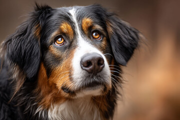 Bernese Mountain Dogs captivating gaze