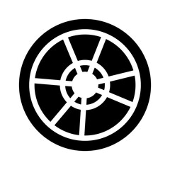 Obraz premium car glyph icon