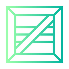 wooden box gradient icon