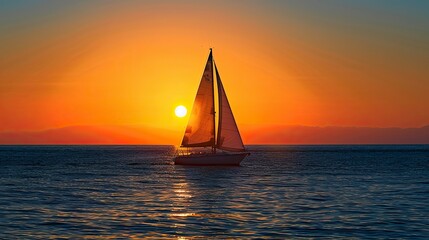 Sailboat at Sunset