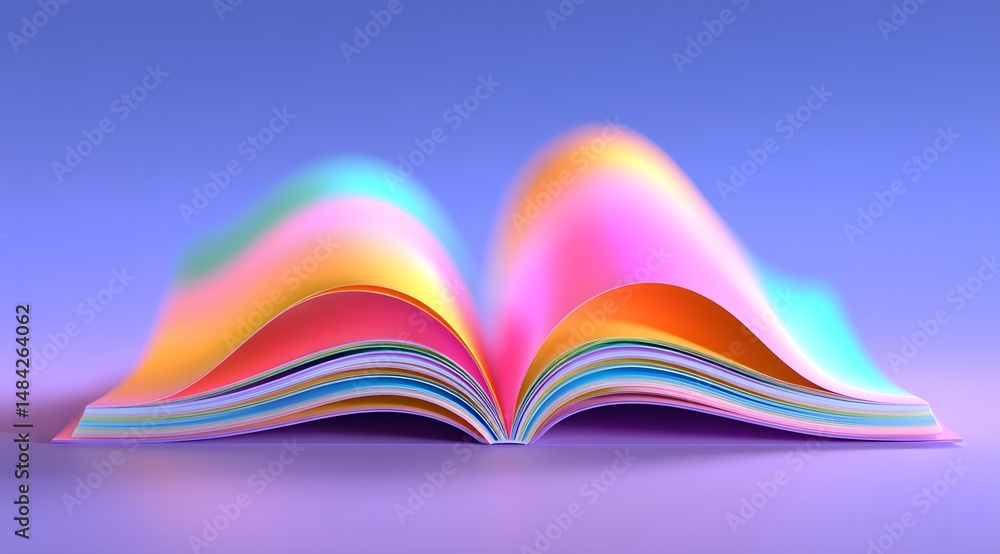 Poster dynamic fluid color gradient background, abstract kv main visual business ppt background