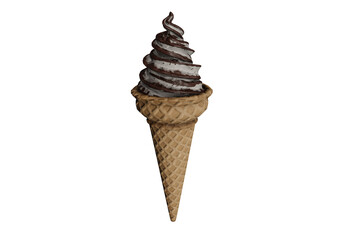 ice cream cone isolated