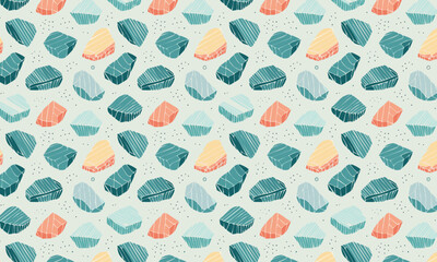 Vibrant Hand-Drawn Watercolor Terrazzo Abstract Patterns