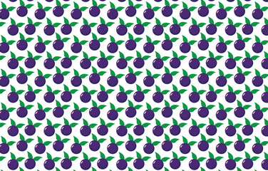 Seamless vector pattern featuring stylized açaí berries. Great for packaging, fabric, stationery, tropical backgrounds, and health-themed designs.