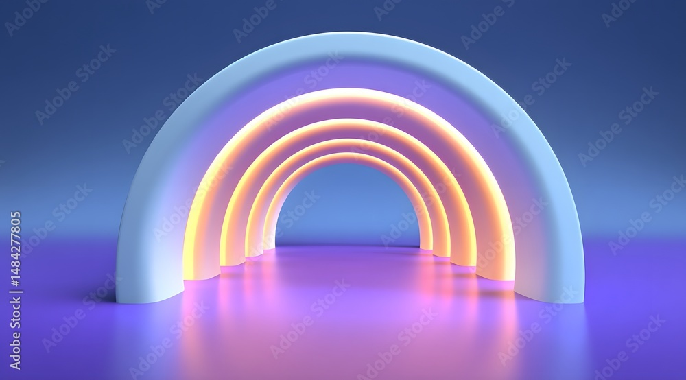 Poster dynamic fluid color gradient background, abstract kv main visual business ppt background