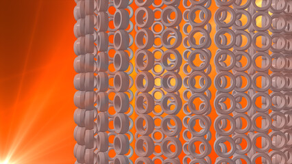 3d abstract beautiful background with colorful glowing particles, depth of field and bokeh effect. 