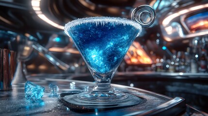Frozen Galaxy A Cosmic Inspired Cocktail
