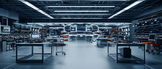 Modern Industrial Interior Laboratory Design