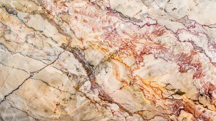 Fototapeta premium Close-up of a beautiful colorful grunge marble stone texture featuring vibrant hues, distressed patterns, and rugged organic details, perfect for creative design, artistic backgrounds
