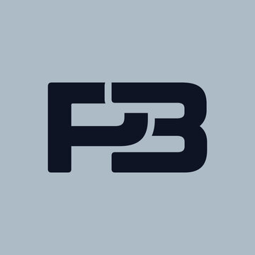 this is a simple flat logo design of an initial P3 that looks bold in black color on a white background