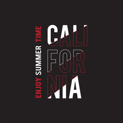 California typography t-shirt design