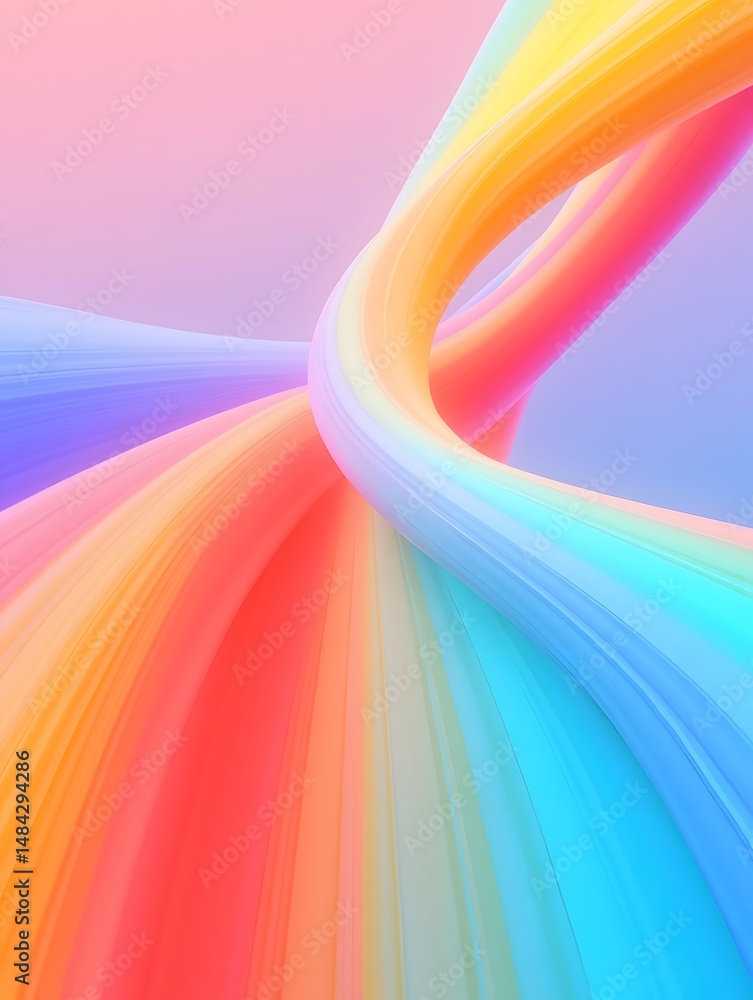 Poster dynamic fluid color gradient background, abstract kv main visual business ppt background