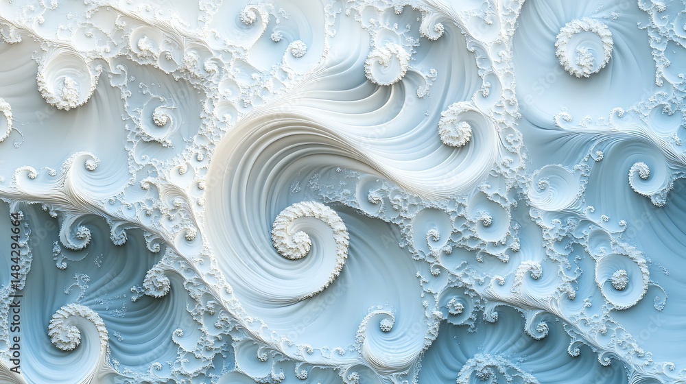 Poster abstract swirls pattern design