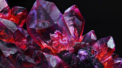 Vibrant cluster of crystalline structures