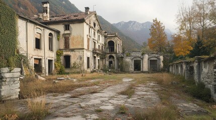 Abandoned grand estate