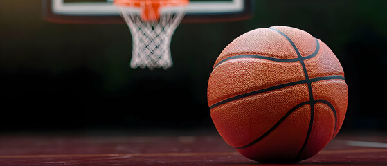 Pixelated Basketball On Court