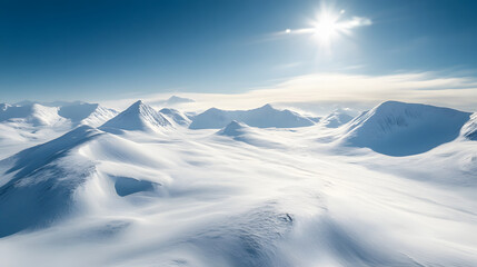 Beautiful and charming natural landscapes of glaciers