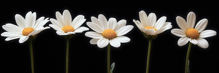Simple beauty of white daisies