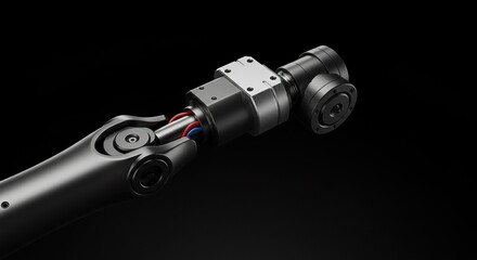 Precision engineered robotic arm segment showcases sophisticated industrial design
