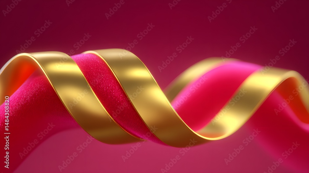 Poster dynamic background of abstract wavy lines