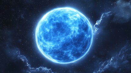 Obraz premium Blue moon night sky