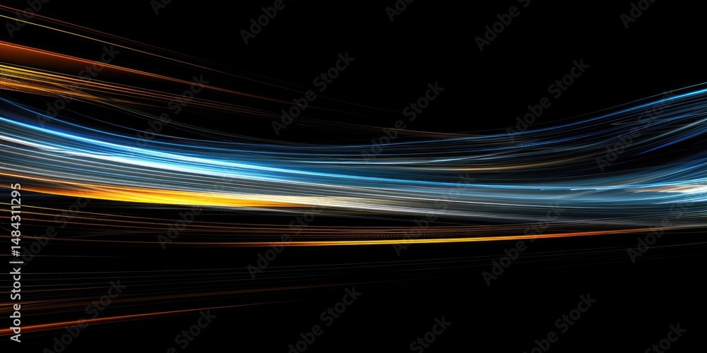 Poster abstract picture vivid color neon light with digital technology style design connecting become dynam