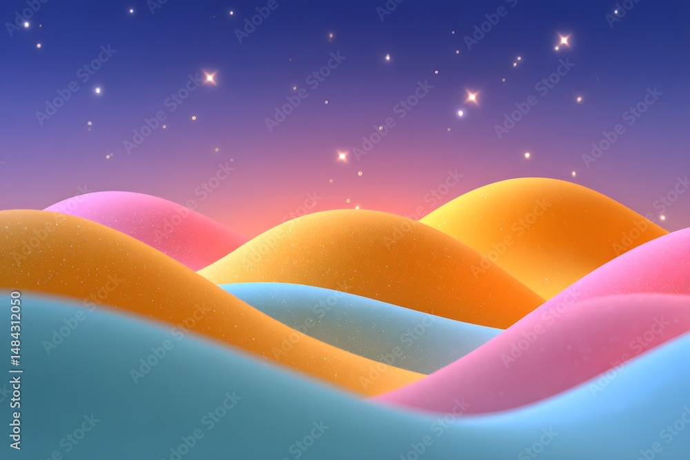 Poster dynamic fluid color gradient background, abstract kv main visual business ppt background