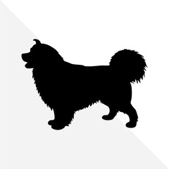 Isolated Dog Silhouette for Design and Decoration