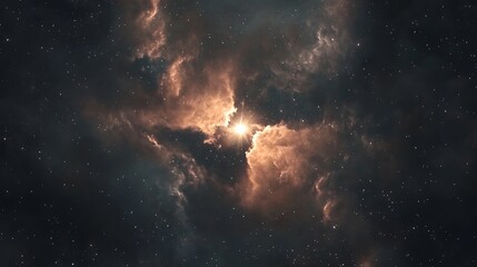 Obraz premium Colorful space nebula