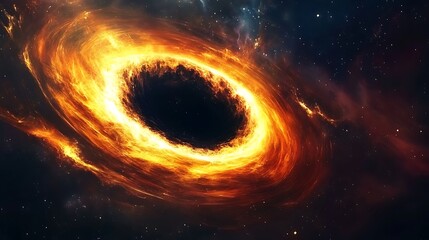 Fototapeta premium Cosmic black hole phenomenon