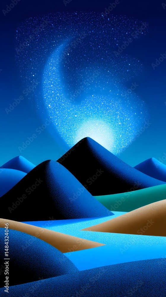 Poster dynamic fluid color gradient background, abstract kv main visual business ppt background