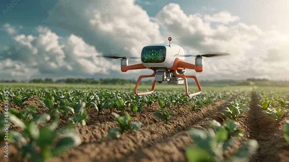 Poster autonomous agricultural equipped with advanced holographic user interfaces and ai driven iot connect